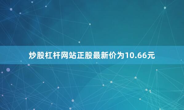 炒股杠杆网站正股最新价为10.66元